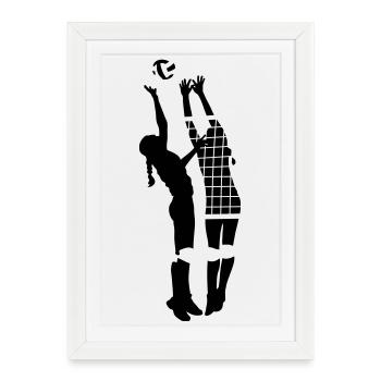 volleyball - Framed poster (27 × 37 cm) - white - Front