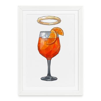 holy aperoly - Framed poster (27 × 37 cm) - white - Front