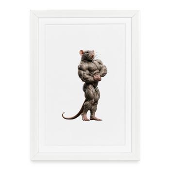 Gym Council - Framed poster (27 × 37 cm) - white - Front