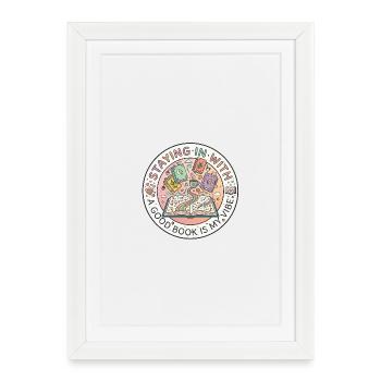Livres - Affiche encadrée (27 × 37 cm) - blanc - Devant
