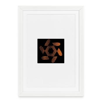 DESIGN. ART. AFRIQUE. GEEK. VINTAGE. GRAPHIQUE - Affiche encadrée (27 × 37 cm) - blanc - Devant