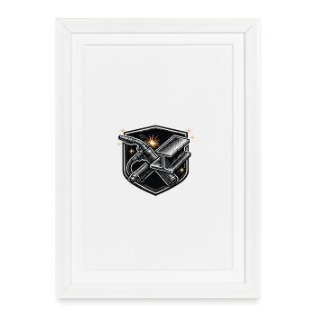Welder Sparks Metal Industry Work Pride - Framed poster (27 × 37 cm) - white - Front