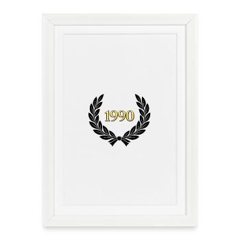 Vintage Laurel - Framed poster (27 × 37 cm) - white - Front