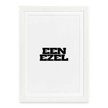 A VERY Geometric Block Typography - Framed poster (27 × 37 cm) - white - Front