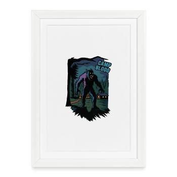 Shadow Wolf Camp Blood - Framed poster (27 × 37 cm) - white - Front