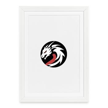 Akayomi Corp. Logo 2 - Affiche encadrée (27 × 37 cm) - blanc - Devant