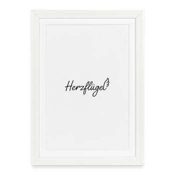 Heart wings - Framed poster (27 × 37 cm) - white - Front