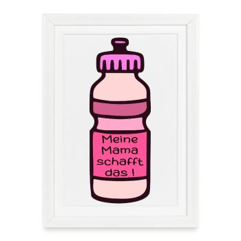 MOTIVATION SPORTIVE DE MAMAN - Affiche encadrée (27 × 37 cm) - blanc - Devant