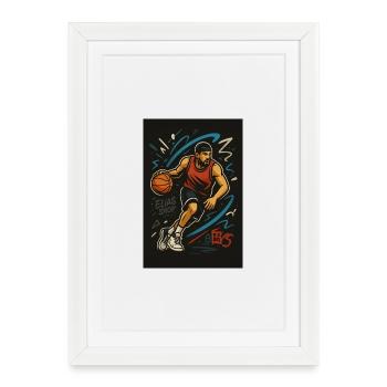 Awesome design, light on the heart. Buy our produc - Framed poster (27 × 37 cm) - white - Front