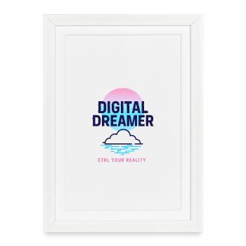 Digital Dreamer - Framed poster (27 × 37 cm) - white - Front