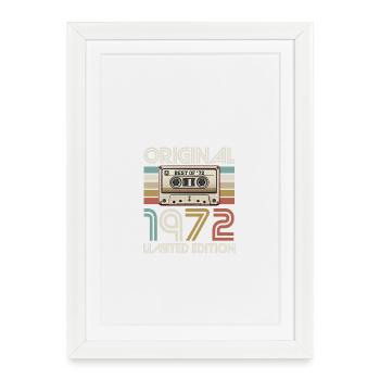 Original 1972 Limited Edition Cassette - Framed poster (27 × 37 cm) - white - Front