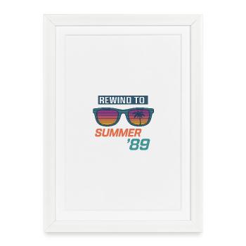 Rewind to Summer '89 - Framed poster (27 × 37 cm) - white - Front