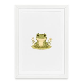 Nordic Forest - Frog - Framed poster (27 × 37 cm) - white - Front
