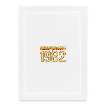 Retro 1982 Original Edition - Affiche encadrée (27 × 37 cm) - blanc - Devant