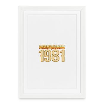 1981 Retro Original - Framed poster (27 × 37 cm) - white - Front