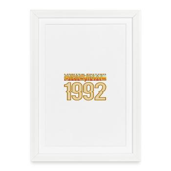 1992 Typographie Vintage Originale - Affiche encadrée (27 × 37 cm) - blanc - Devant