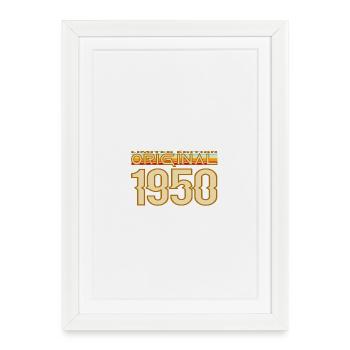 Original 1950's Retro Print - Framed poster (27 × 37 cm) - white - Front