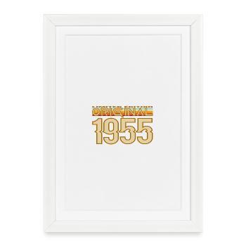 Original 1955 Vintage Retro - Framed poster (27 × 37 cm) - white - Front