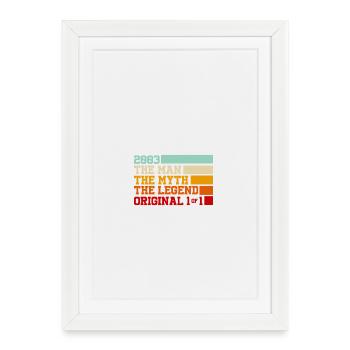 2003 Légende Original Tee - Affiche encadrée (27 × 37 cm) - blanc - Devant