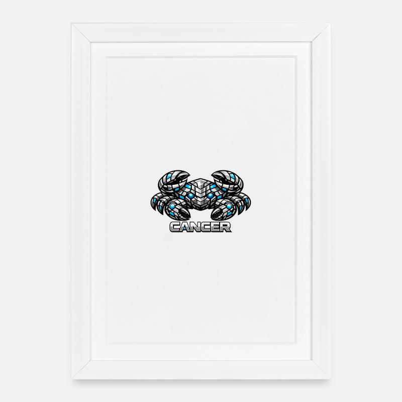 Cancer - Affiche encadrée (27 × 37 cm) - blanc