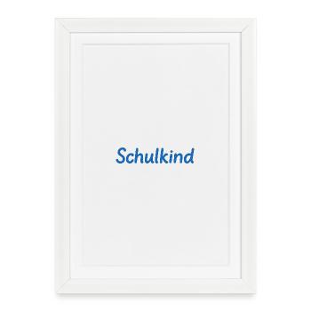 Écolier - Affiche encadrée (27 × 37 cm) - blanc - Devant