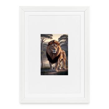 PRISMATIC ROAR 2050: Nature Reimagined - Framed poster (27 × 37 cm) - white - Front