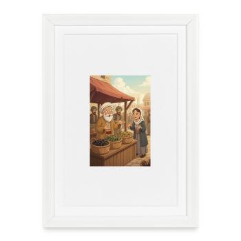 Nasreddin Hodja Wisdom 2 - Framed poster (27 × 37 cm) - white - Front