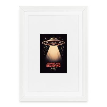 Merci de croire - Affiche encadrée (27 × 37 cm) - blanc - Devant