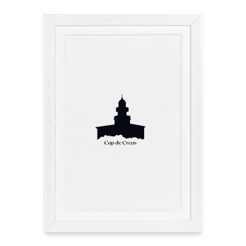 Cap de Creus - Affiche encadrée (27 × 37 cm) - blanc - Devant