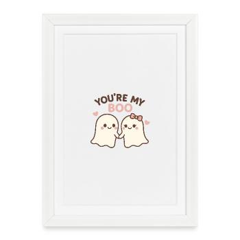 You're my boo - Affiche encadrée (27 × 37 cm) - blanc - Devant