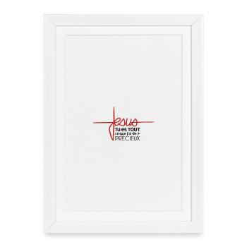 Jesus: Tu es Tout ce que j'ai de précieux - Affiche encadrée (27 × 37 cm) - blanc - Devant
