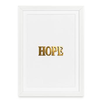 NOUVEAU -- Doré « Espoir » - Style classique. - Affiche encadrée (27 × 37 cm) - blanc - Devant
