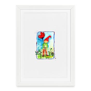 nain - Affiche encadrée (27 × 37 cm) - blanc - Devant