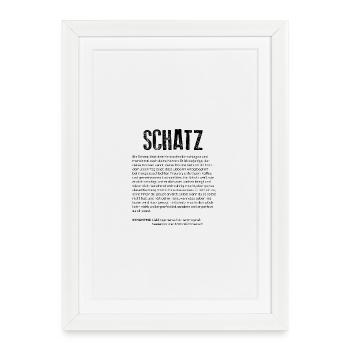Définition du trésor - Affiche encadrée (27 × 37 cm) - blanc - Devant