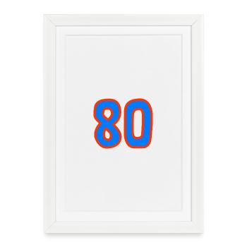 ANNIVERSAIRE. HAPPY BIRTHDAY. JOYEUX ANNIVERSAIRE. - Affiche encadrée (27 × 37 cm) - blanc - Devant