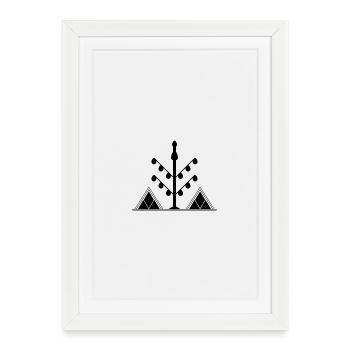Amazigh symbol - Framed poster (27 × 37 cm) - white - Front