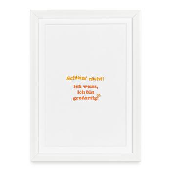 Slime not, I know I'm great - Framed poster (27 × 37 cm) - white - Front