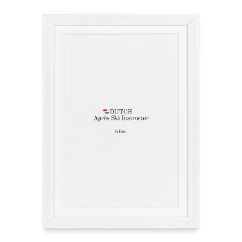 Dutch Apres Ski Instructor - Gerahmtes Poster (27 × 37 cm) - Weiß - Vorne