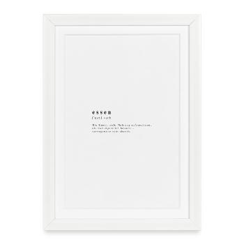 Nourriture – Verbe - L’art nocturne de la jouissance - Affiche encadrée (27 × 37 cm) - blanc - Devant