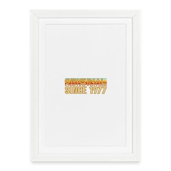 Logo rétro Original 1977 - Affiche encadrée (27 × 37 cm) - blanc - Devant