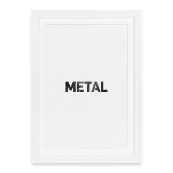 Rusty Metal Letter Design - Framed poster (27 × 37 cm) - white - Front