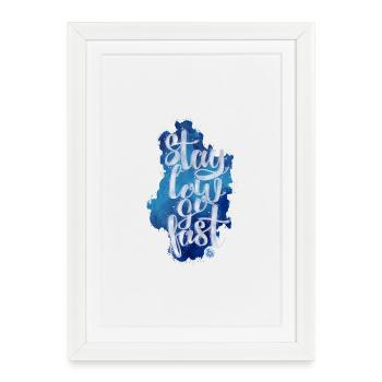 Stay low - Affiche encadrée (27 × 37 cm) - blanc - Devant