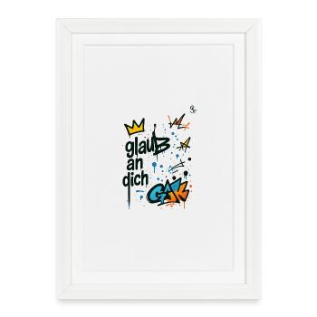 Graffiti Believe In You Design - Framed poster (27 × 37 cm) - white - Front