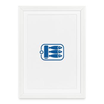 Sardines - Framed poster (27 × 37 cm) - white - Front