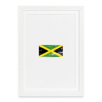 Jamaica Flag - Framed poster (27 × 37 cm) - white - Front