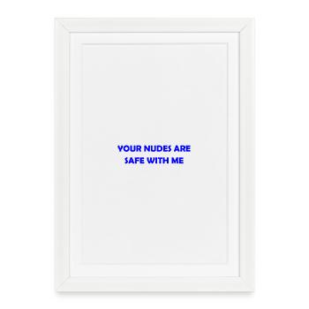 Confidential Vibes Only - Affiche encadrée (27 × 37 cm) - blanc - Devant