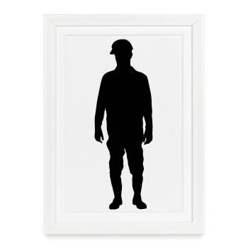 Construction Site Superintendent – Ground - Framed poster (27 × 37 cm) - white - Front