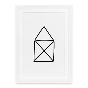 The House of St. Nicholas - Framed poster (27 × 37 cm) - white - Front