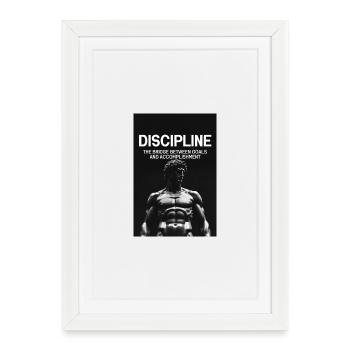 Discipline Bridge Goal Achievement - Framed poster (27 × 37 cm) - white - Front