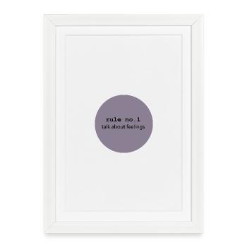 Parler de sentiments 5 - Affiche encadrée (27 × 37 cm) - blanc - Devant